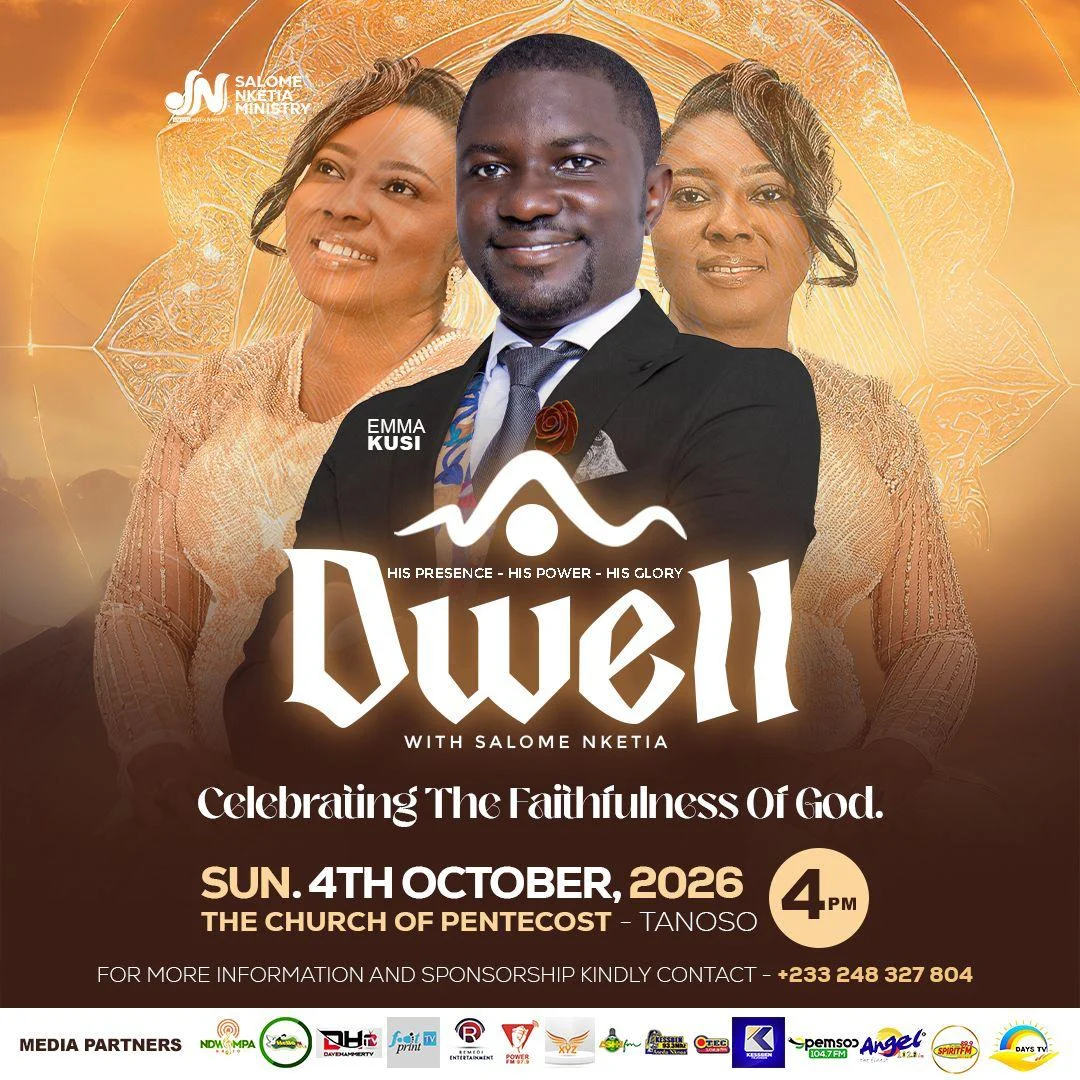 DWELL event poster featuring Emma Kusi