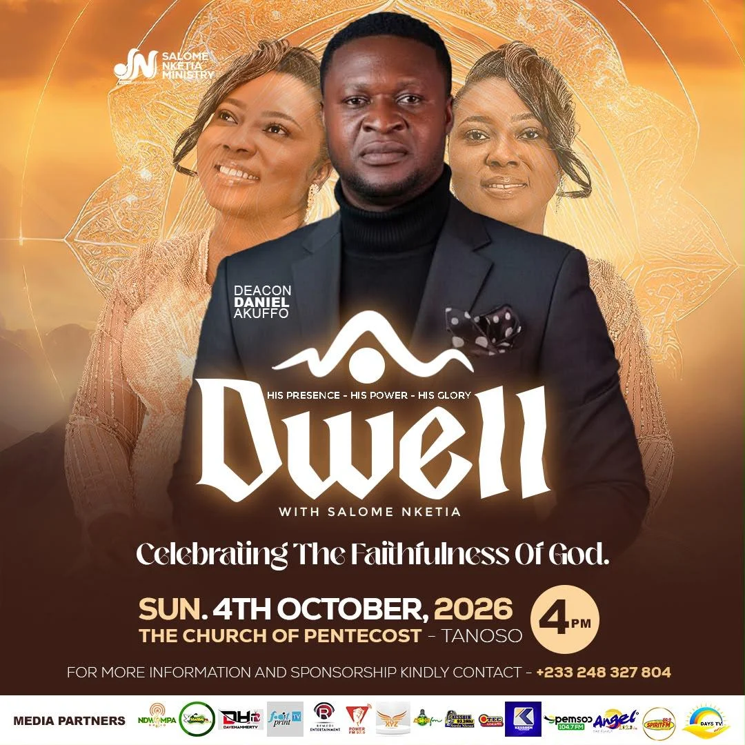 DWELL event poster featuring Daniel Akuffo