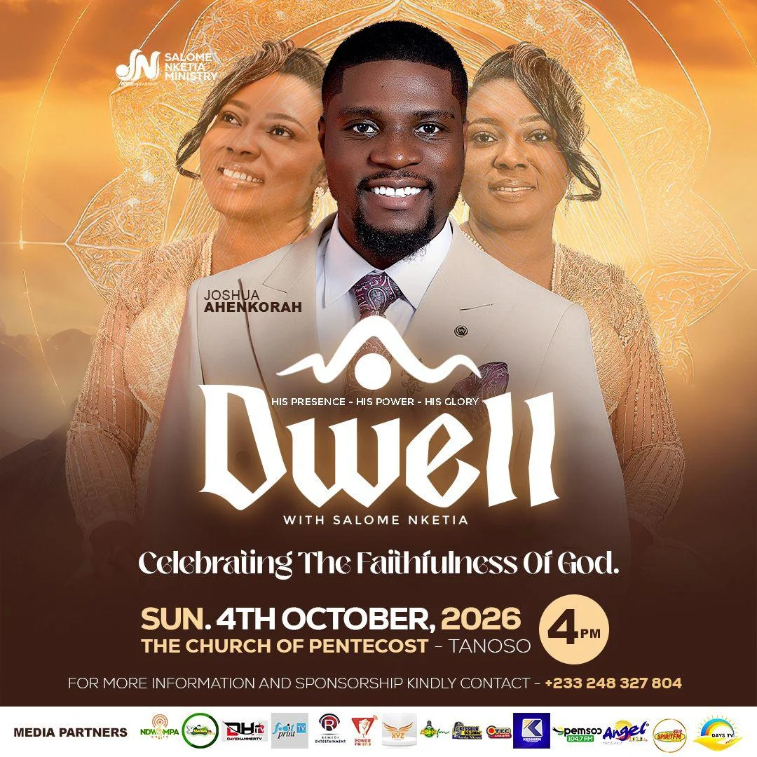 DWELL event poster featuring Joshua Ahenkorah