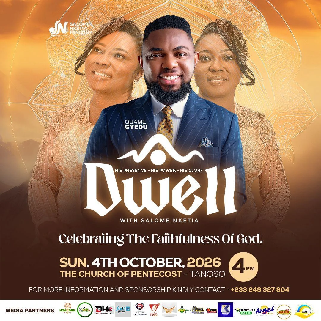 DWELL event poster featuring Ps. Quame Gyedu
